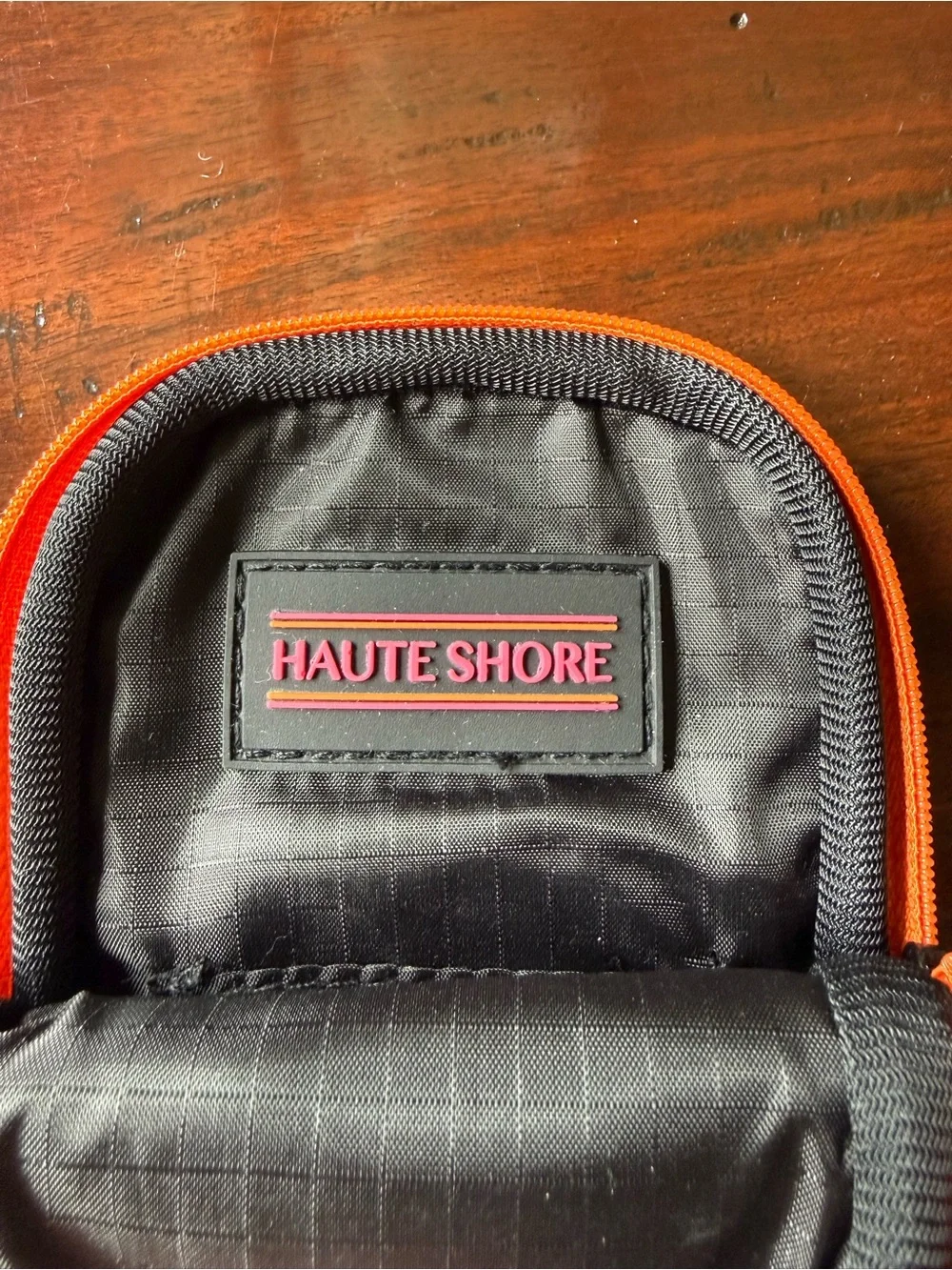 HAUTE SHORE Camo Eyewear Case with Orange Stripes
